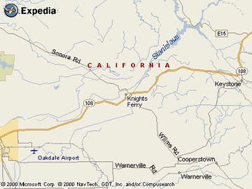 Whitewater Rafting Shuttle Map by Expedia.com